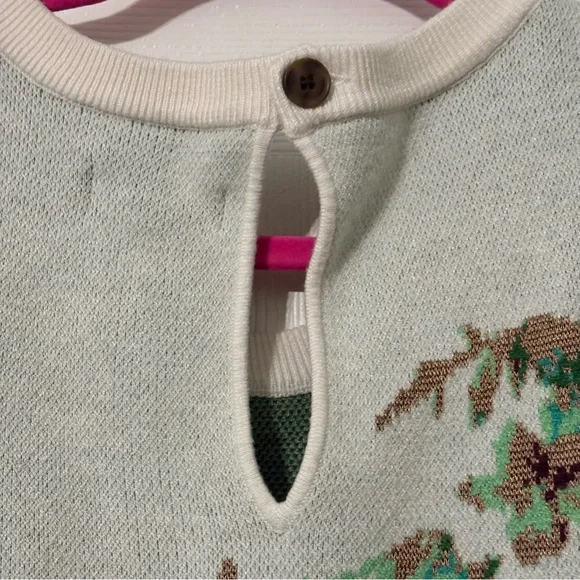 EUC Maeve by Anthropologie short sleeve floral sweater - Picture 7 of 7